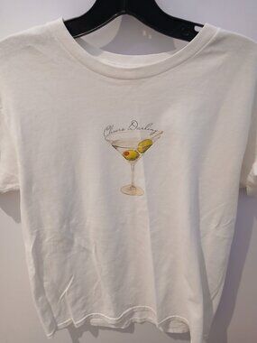 Anthropologie Martini Cocktail 🍸 Graphic Tee
